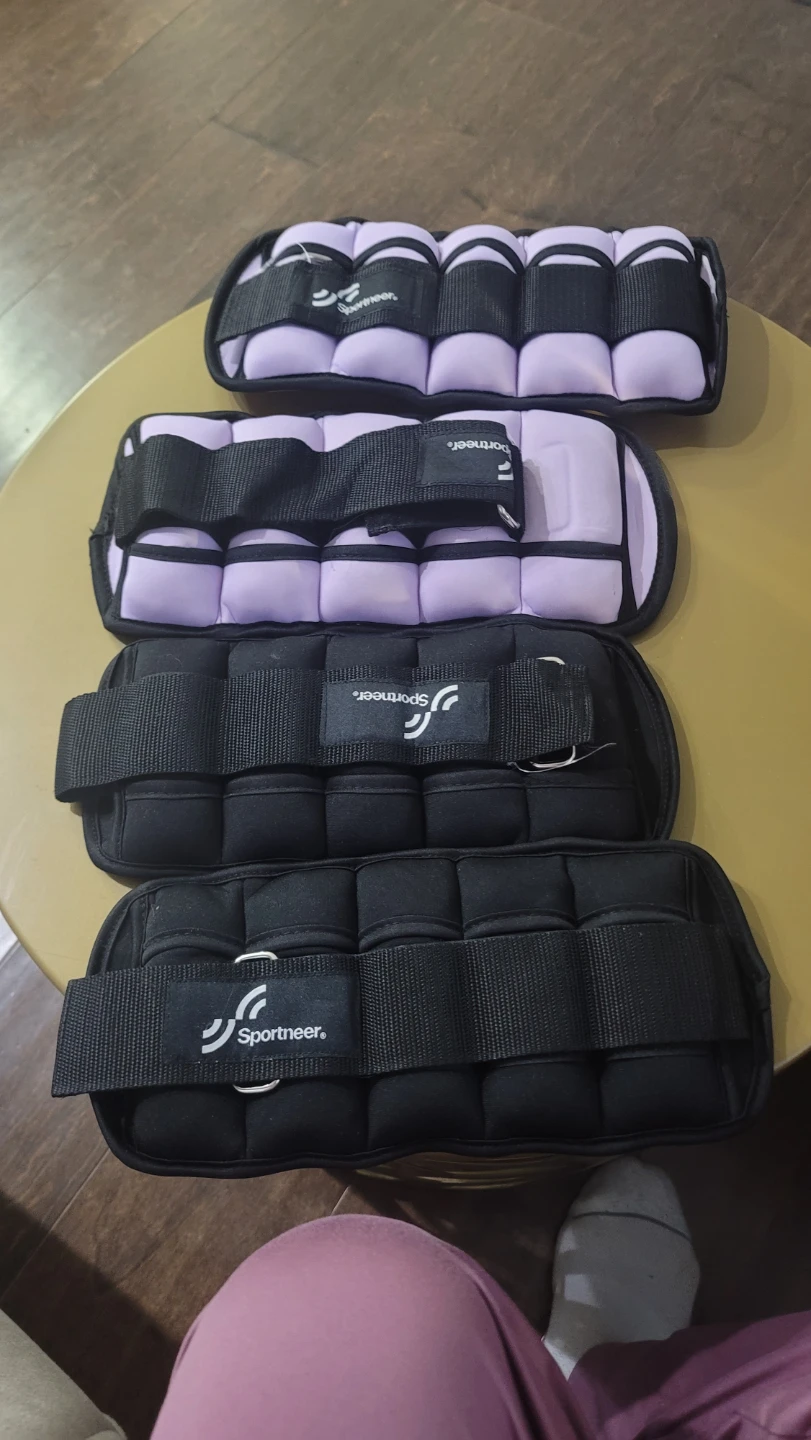 Sportneer Adjustable Ankle Weights 1 Pair 2 4 6 8 10 Lbs Leg ...