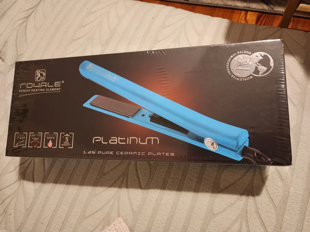 Royale Platinum Hair Straightener, New in Box
