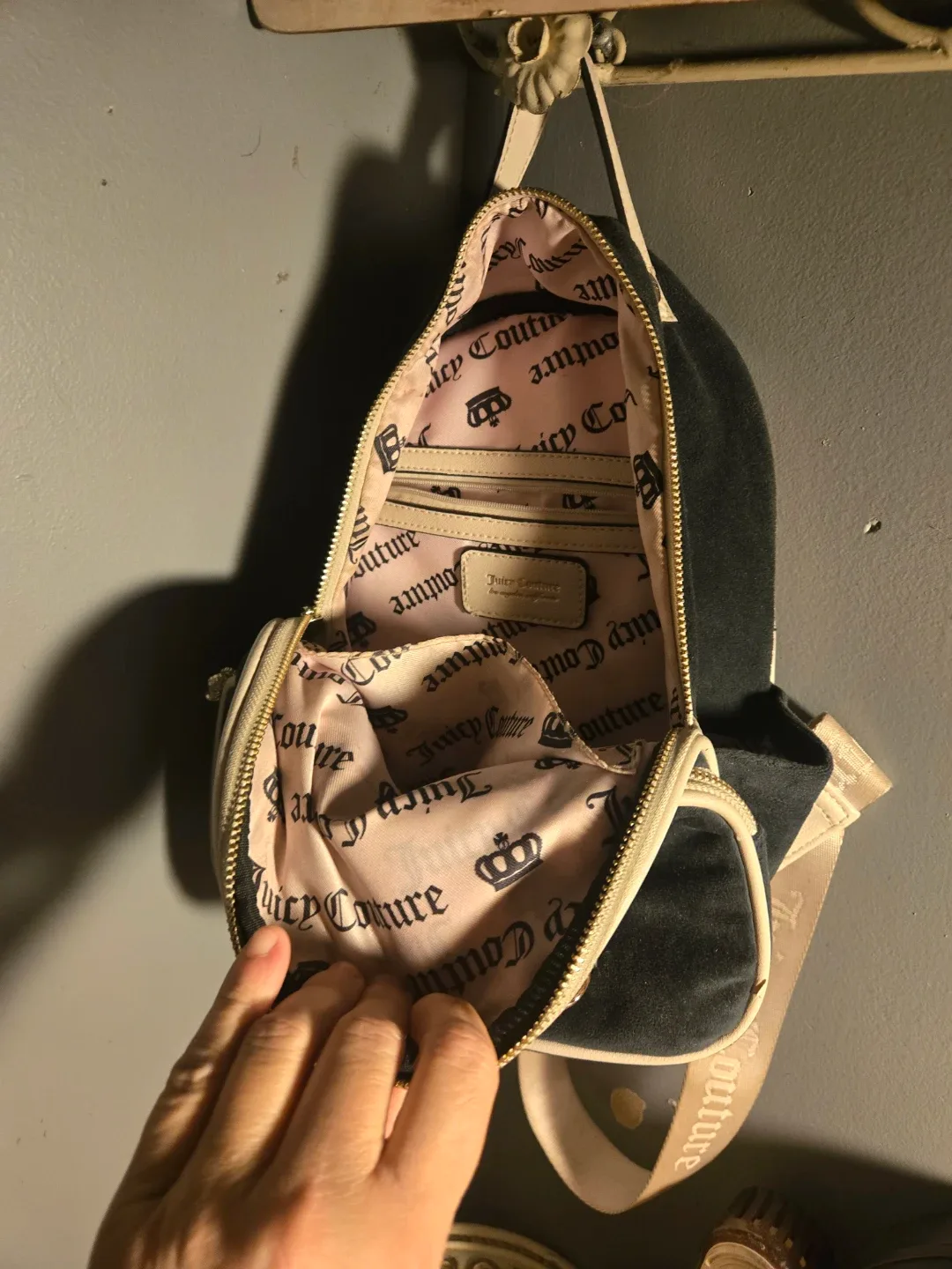 Juicy Couture Black Velvet Mini Backpack image indicator(2)