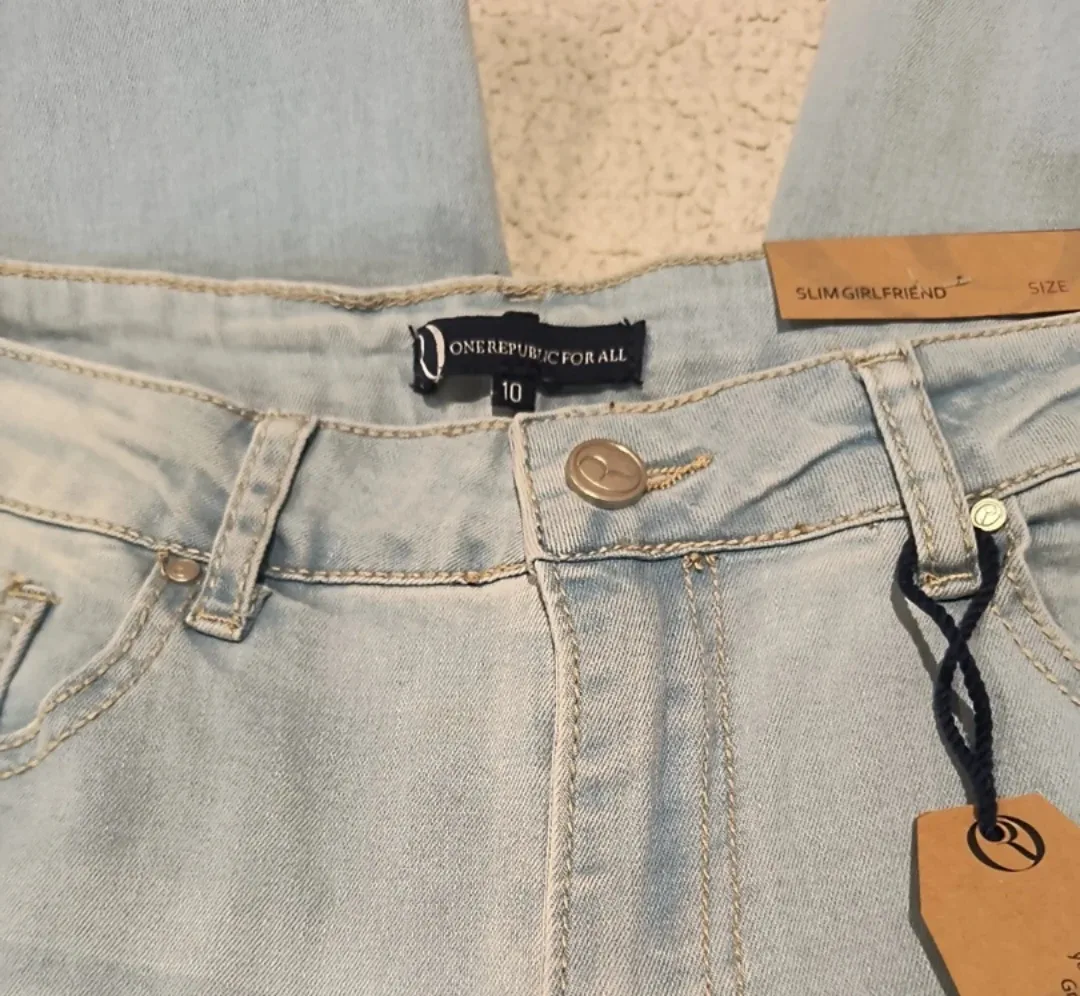 New One Republic For All Slim Girlfriend Jeans - Size 10 image indicator(6)