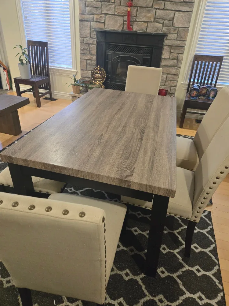 Dining Table with 4 Chairs and Bench image indicator(2)