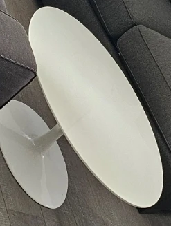 White Oval Coffee Table