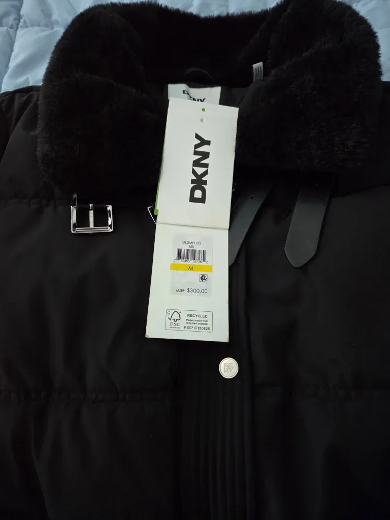 DKNY DL5MFU23 Black Puffer Jacket - Size M image indicator(5)
