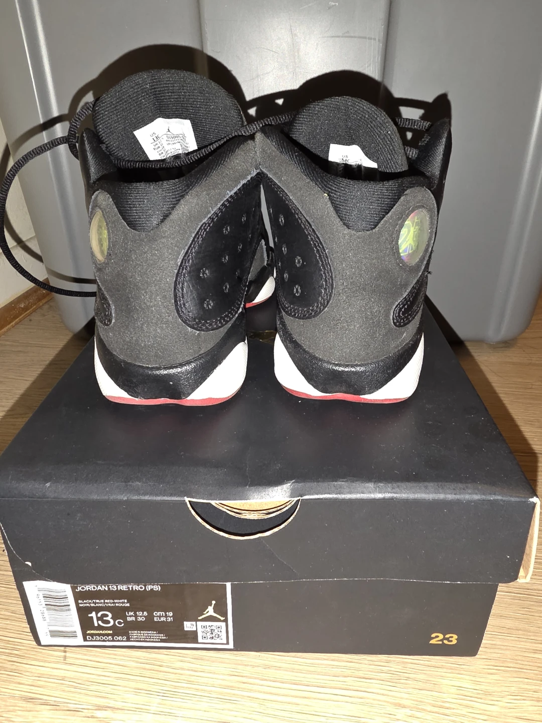 Jordan 13 Retro (PS) Black/True Red Size 13C - photo 5