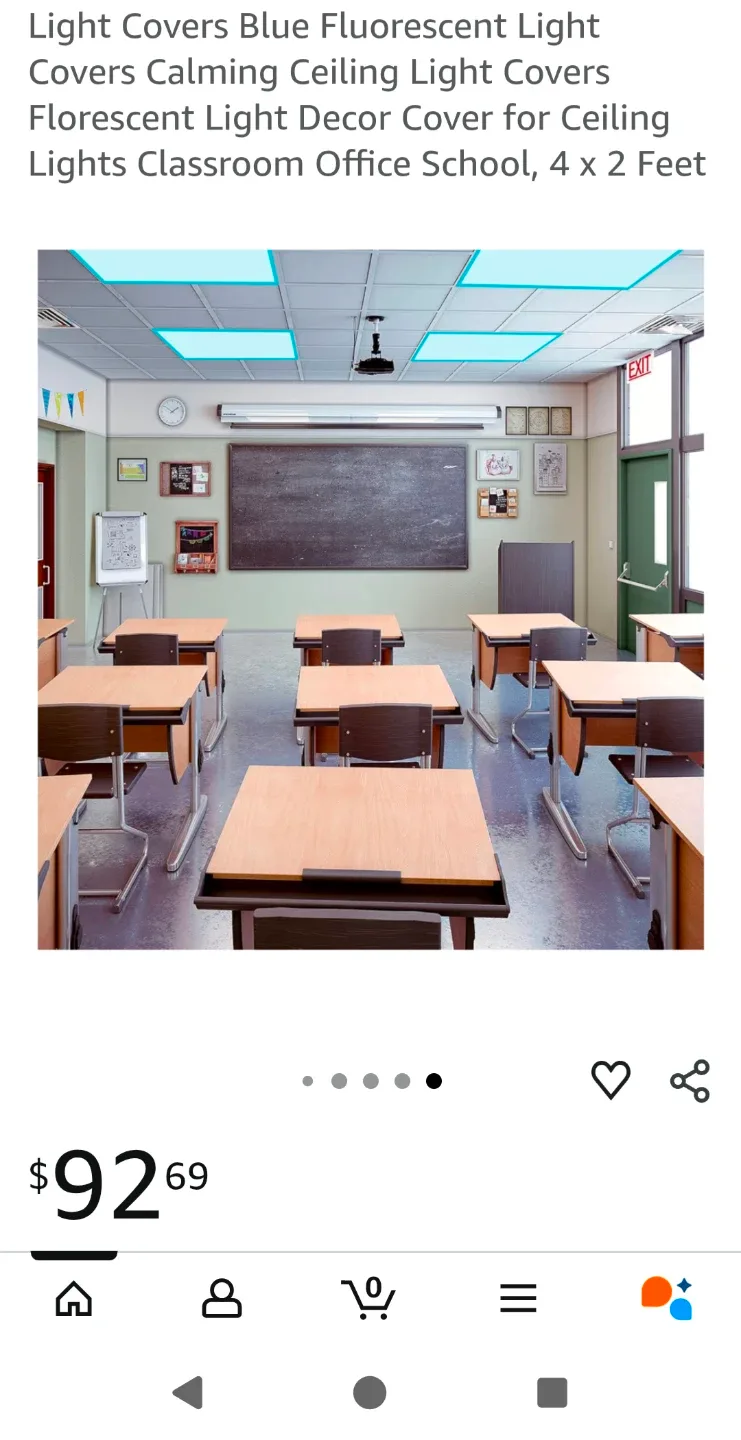 BNIB Tranquil Blue Fluorescent Light Filters, 5pc image indicator(6)