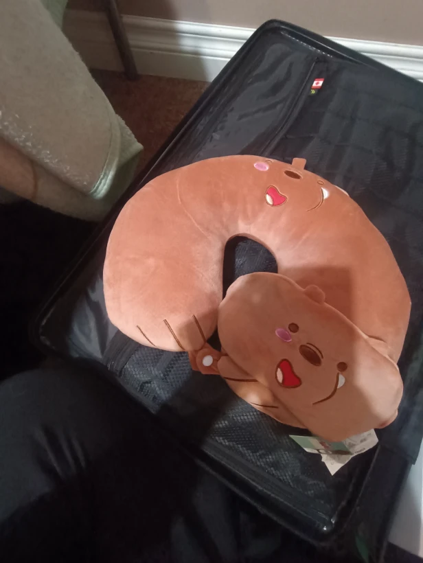 Brown Neck Pillow