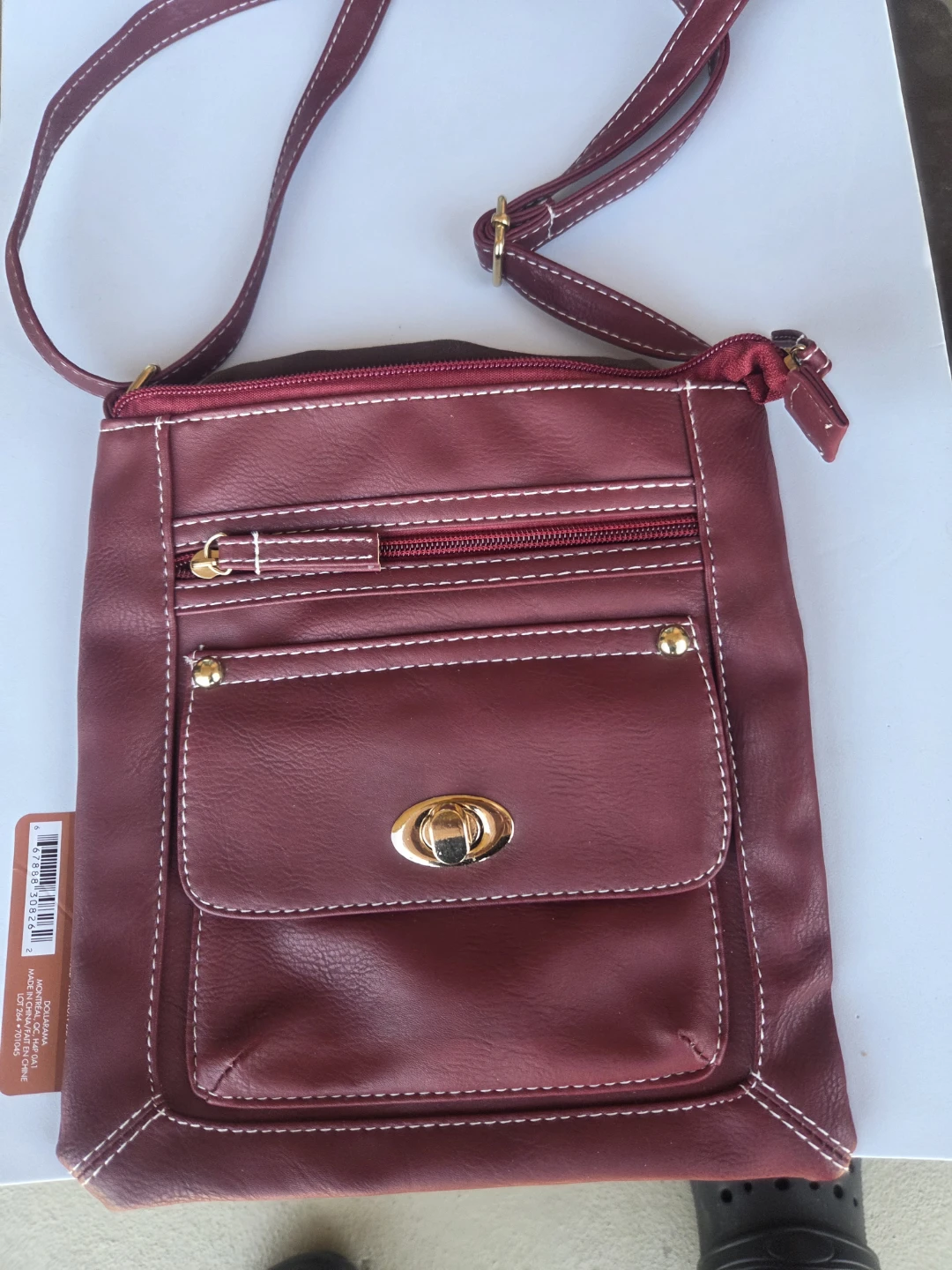 Burgundy Crossbody Bag