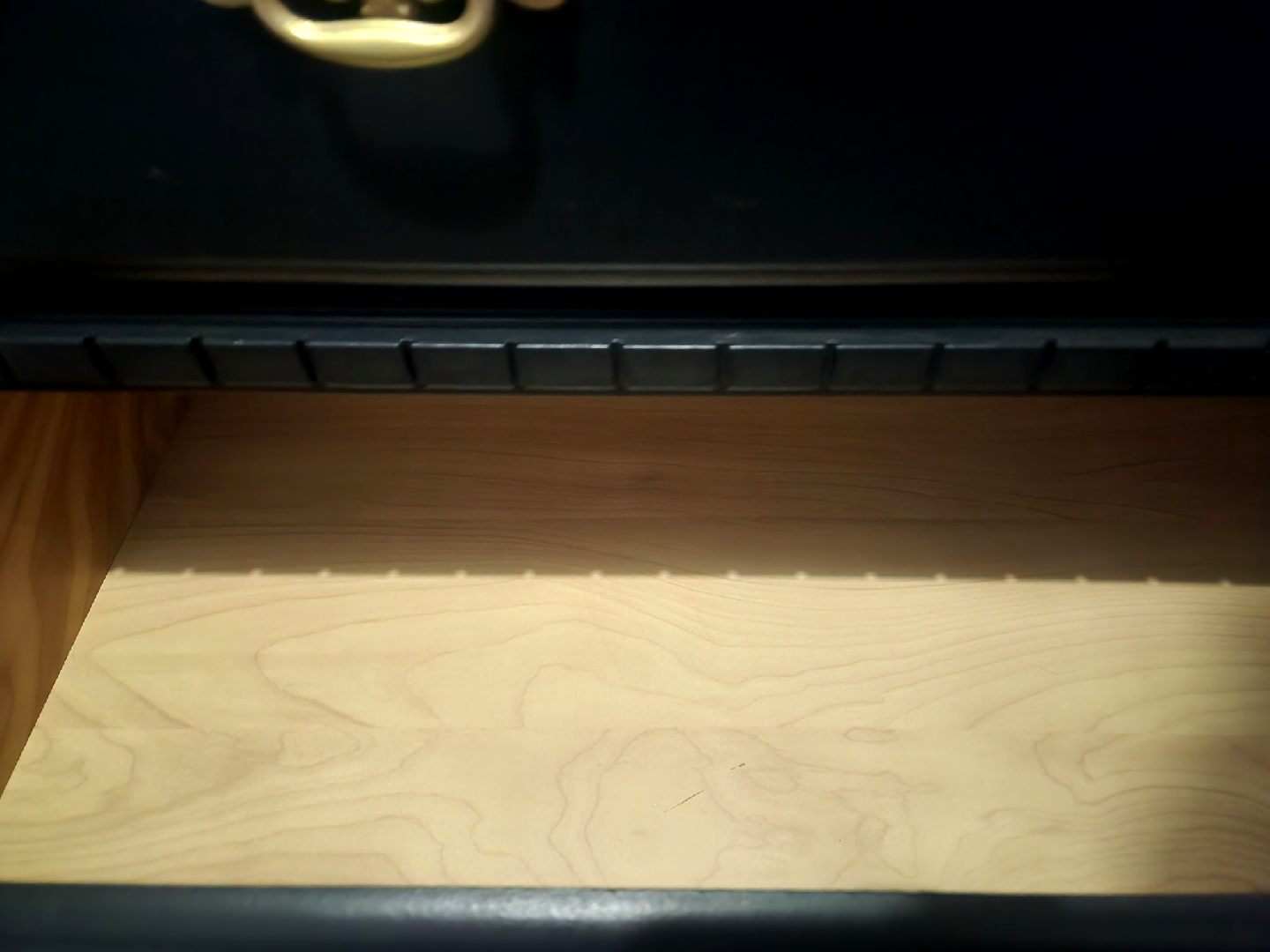 Black Dresser with Gold Handles - photo 2