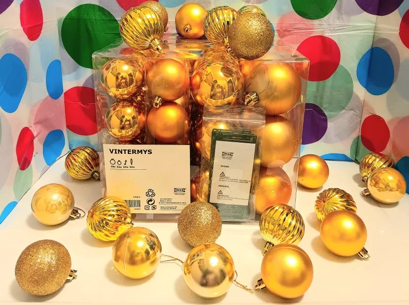 🎄Ikea VINTERMYS Ornaments - Set of 70 Christmas Balls🎄 image indicator(2)