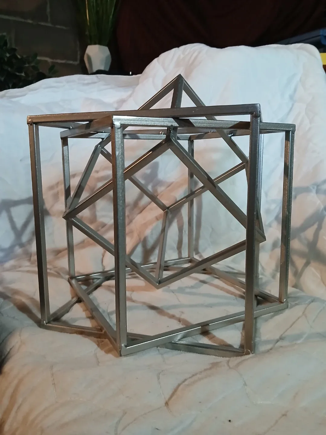 Geometric Metal Sculpture-Set of 2 image indicator(2)