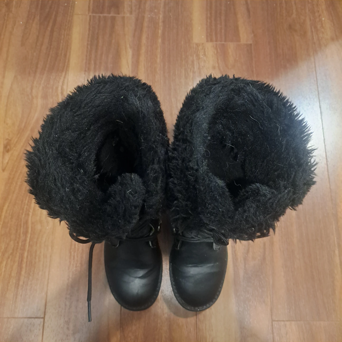 Canadiana Black Lace Up Winter Boots - photo 5