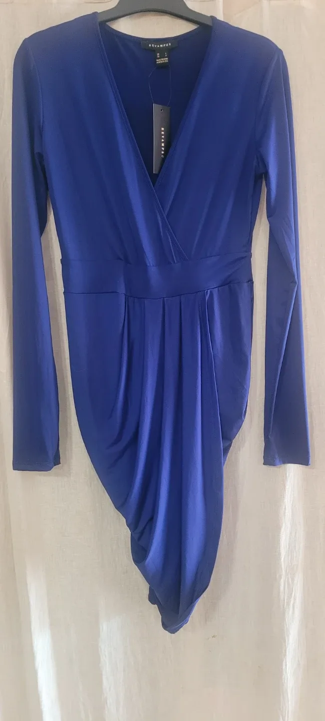Revamped Blue Dress - Size L , fits Medium