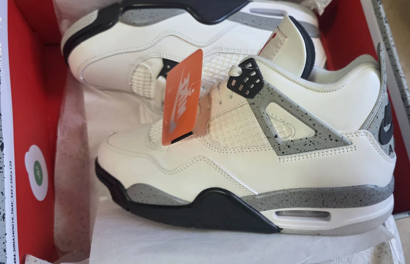 Nike Air Jordan 4 Retro White Oreo Size 7 - photo 3