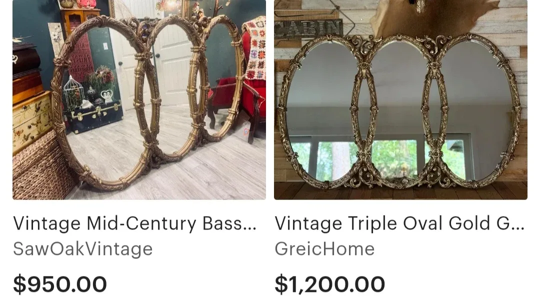 Beautiful large triple mirror image indicator(4)