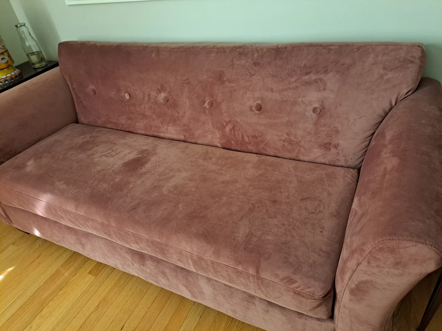 Pink Velvet Sofa