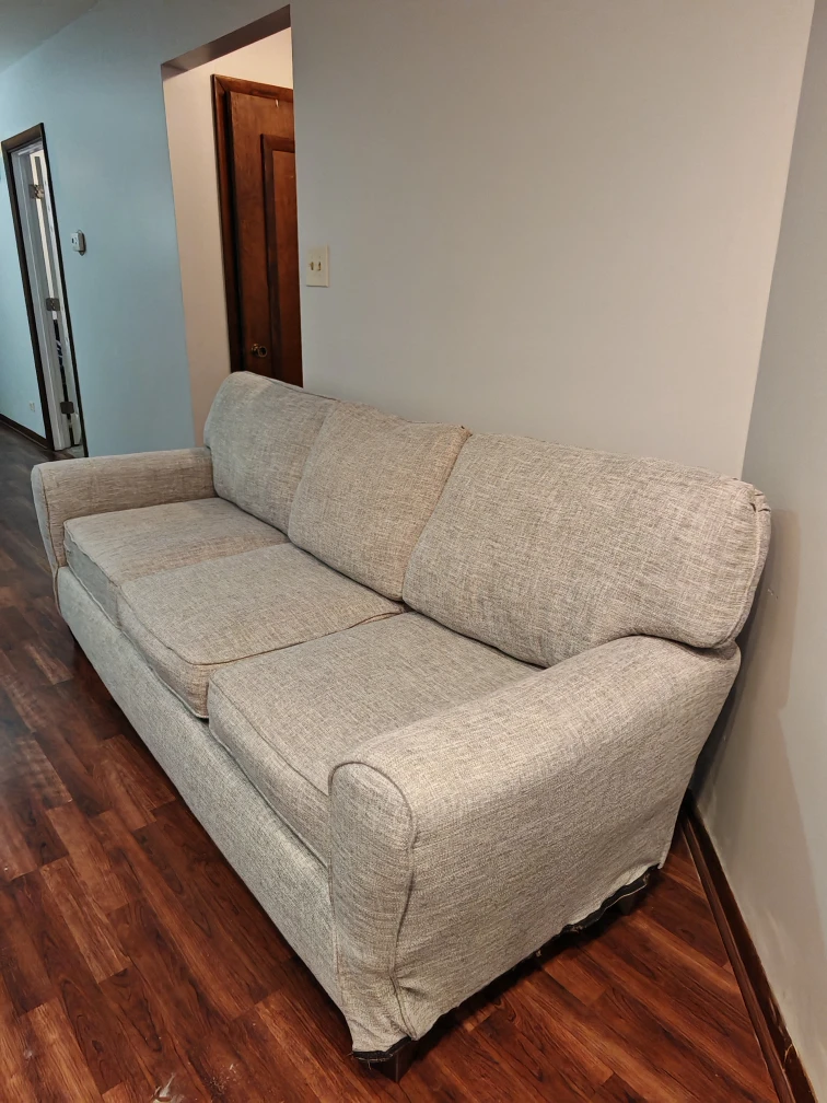 Comfortable 3-Seat Sofa - Light Gray - photo 3
