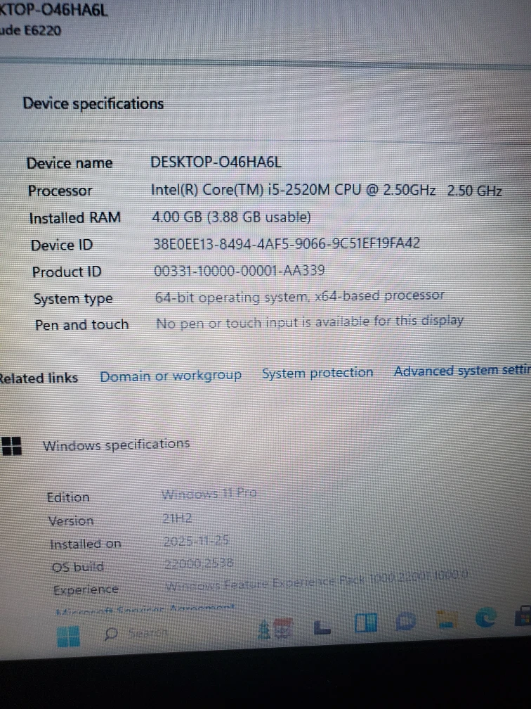 12.5inch i5 windows 11pro Dell Latitude E6220 Laptop - photo 3