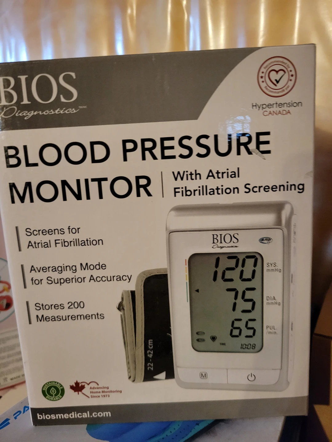 BIOS Diagnostics Blood Pressure Monitor