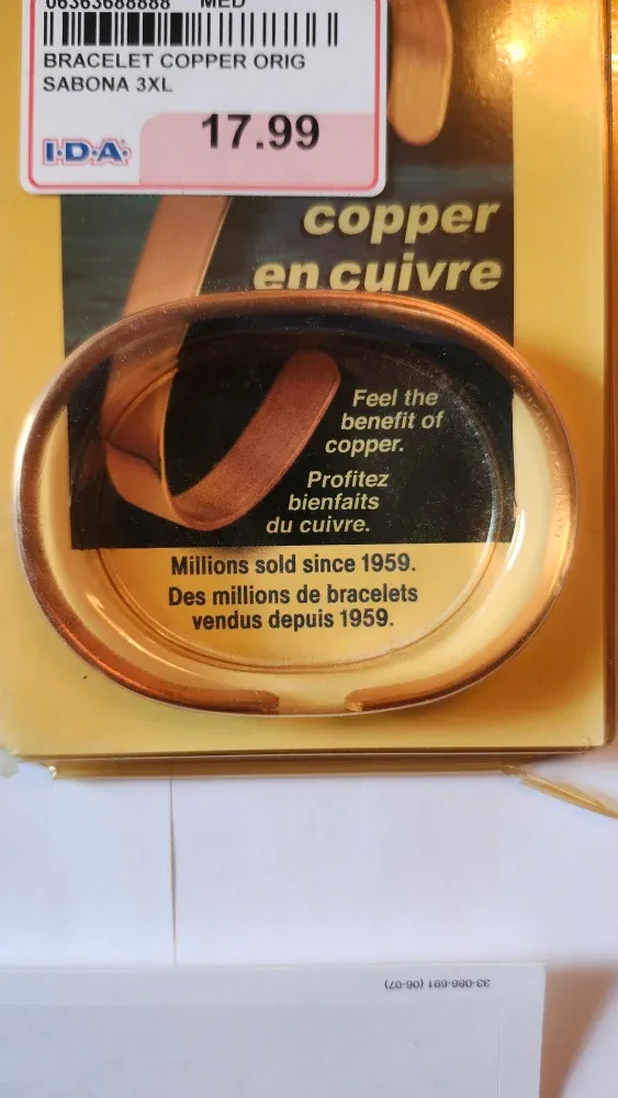 Sabona Original Copper Wristband 3XL image indicator(3)