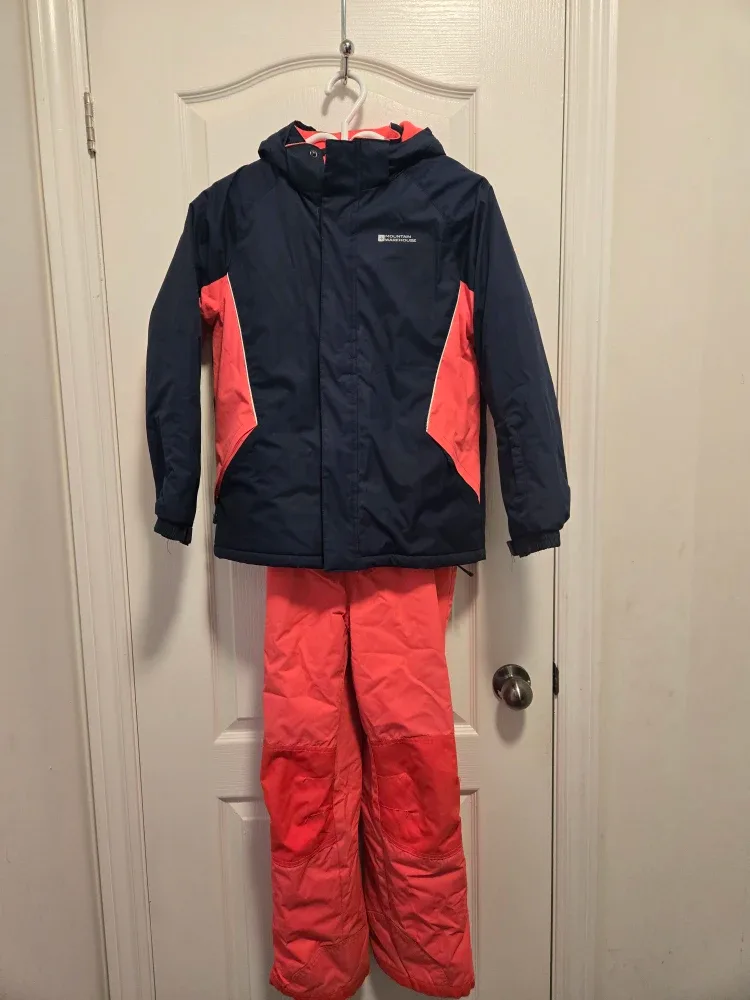 Mountain Warehouse Snow Suit - Navy/Coral, size11-12 years girls