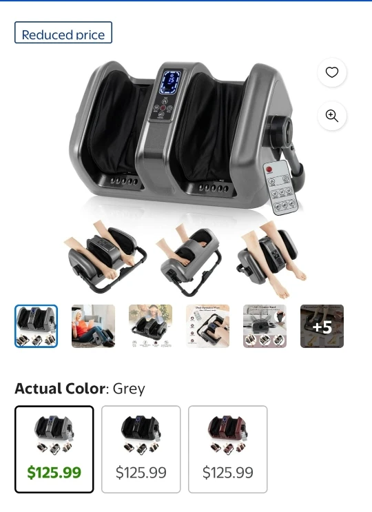 H&B Luxuries Foot Massager - Grey - photo 2