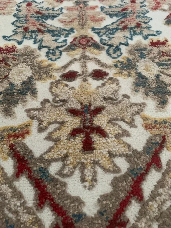 Area Rug - Beige, Red, Blue image indicator(4)