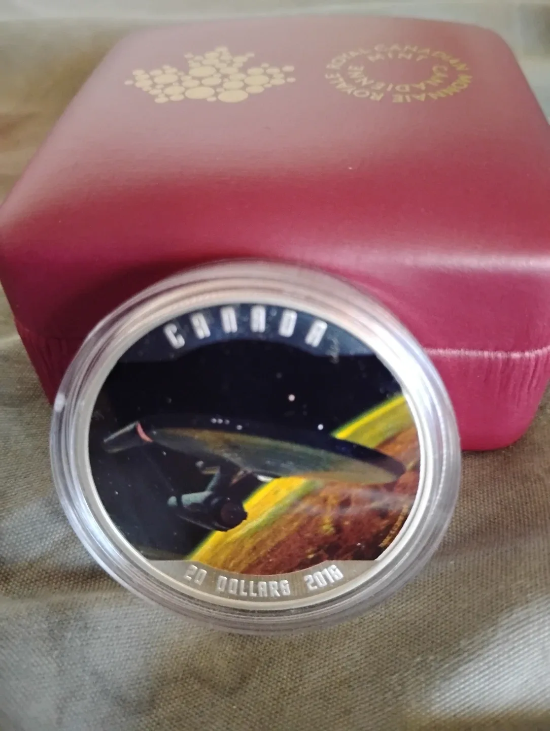 2016 Star Trek Enterprise $20 Fine Silver Coin image indicator(3)