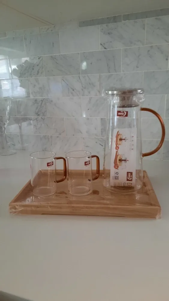 New Bodum Glass Pitcher Set