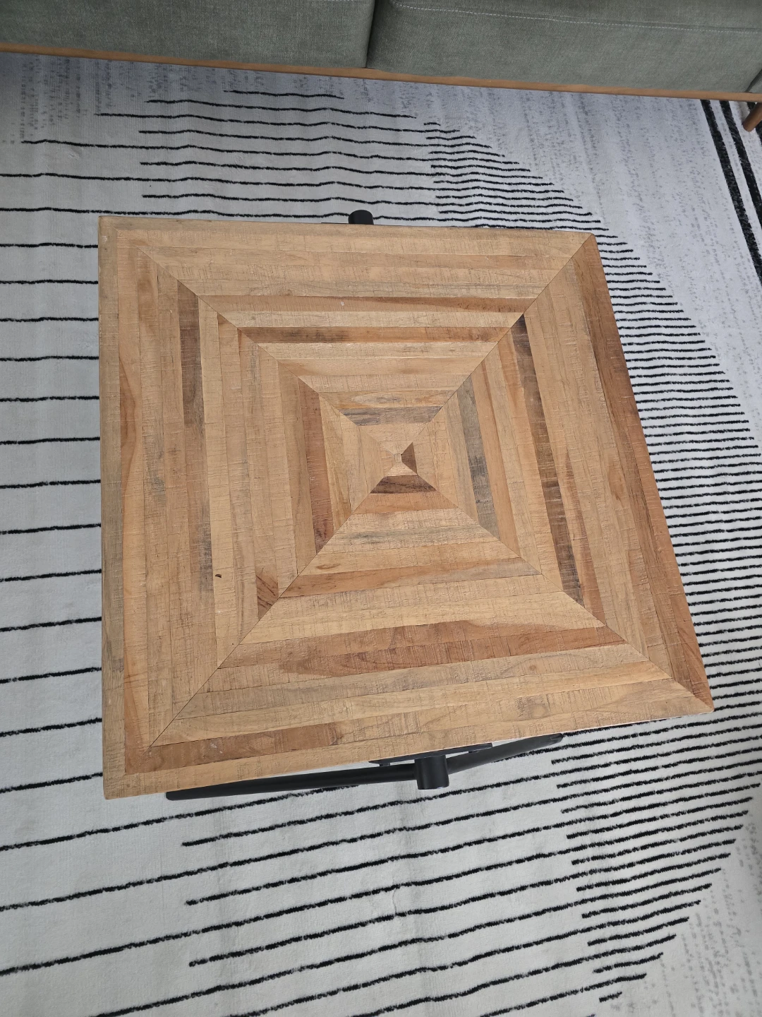 Wood Square Coffee Table - photo 3