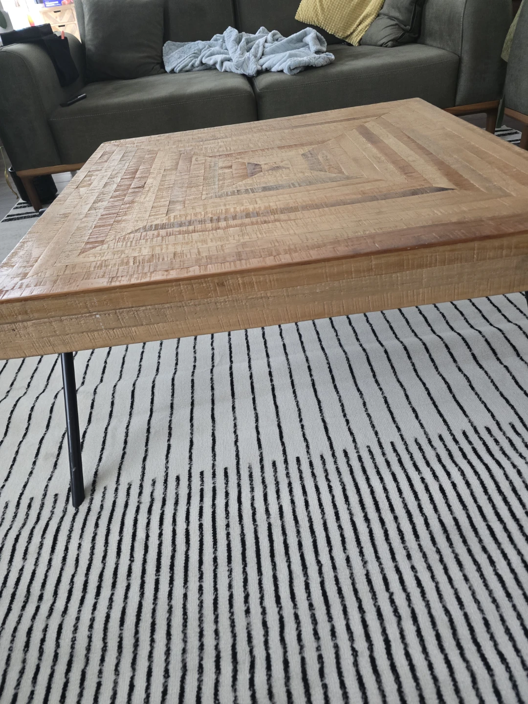 Wood Square Coffee Table - photo 4