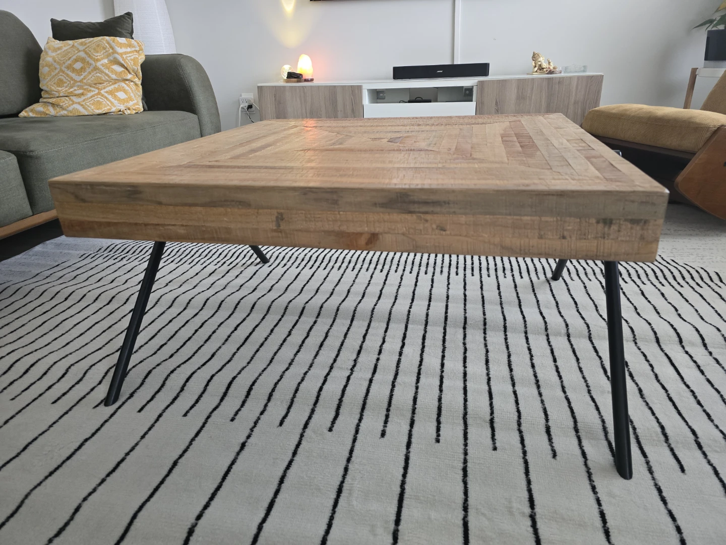 Wood Square Coffee Table - photo 5