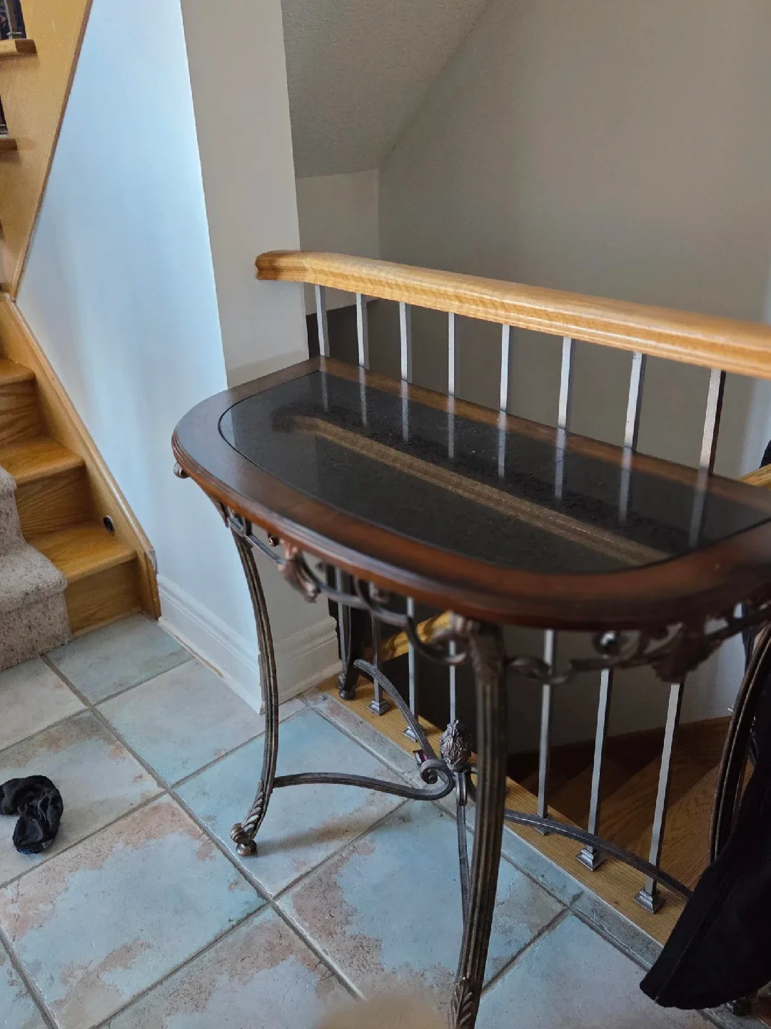 Console Table with Glass Top image indicator(2)