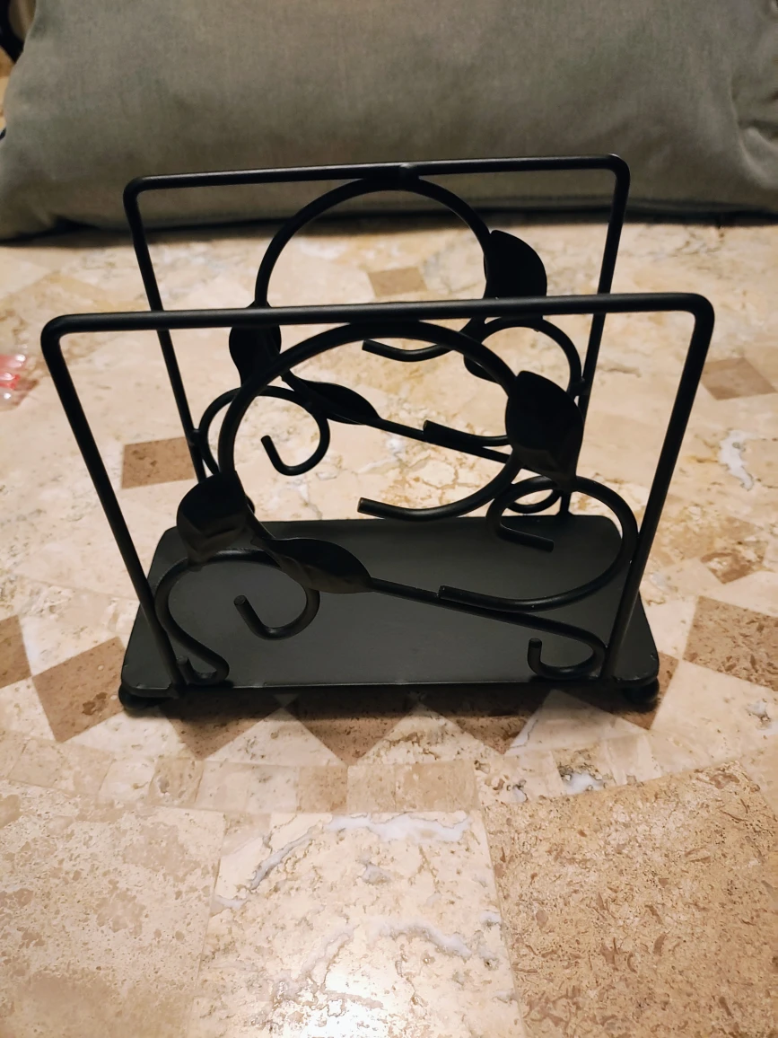 Black Metal Napkin Holder - photo 2