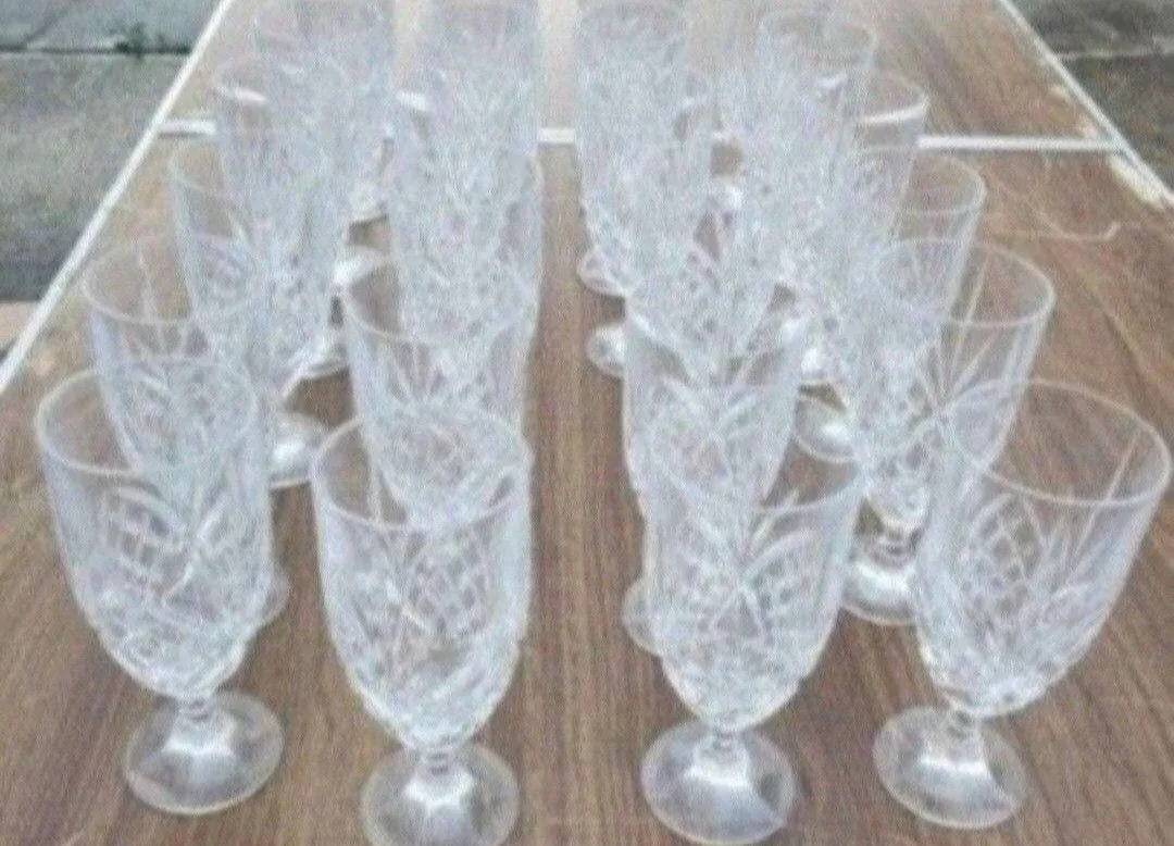 20 large crystal glasses thumbnail