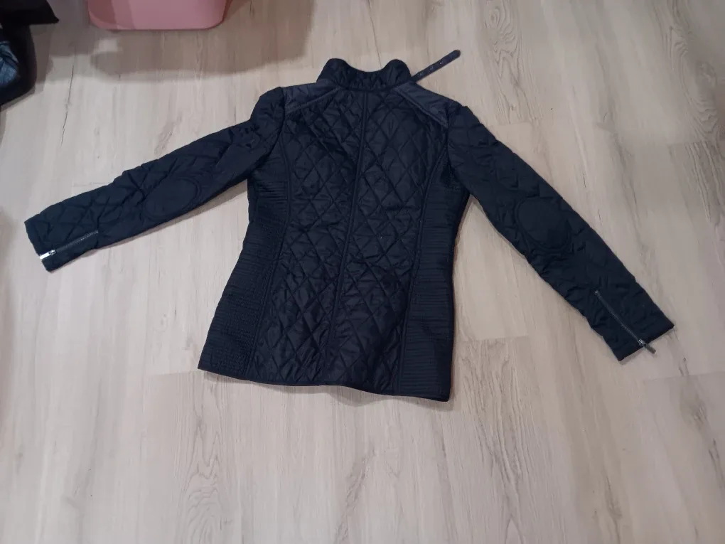 Banana Republic Black Quilted Jacket - Size SP
