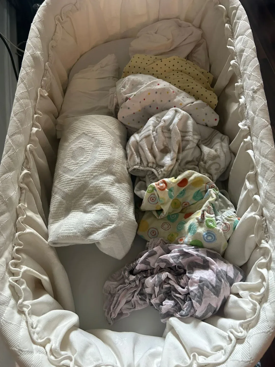 White Bassinet with Stand image indicator(4)