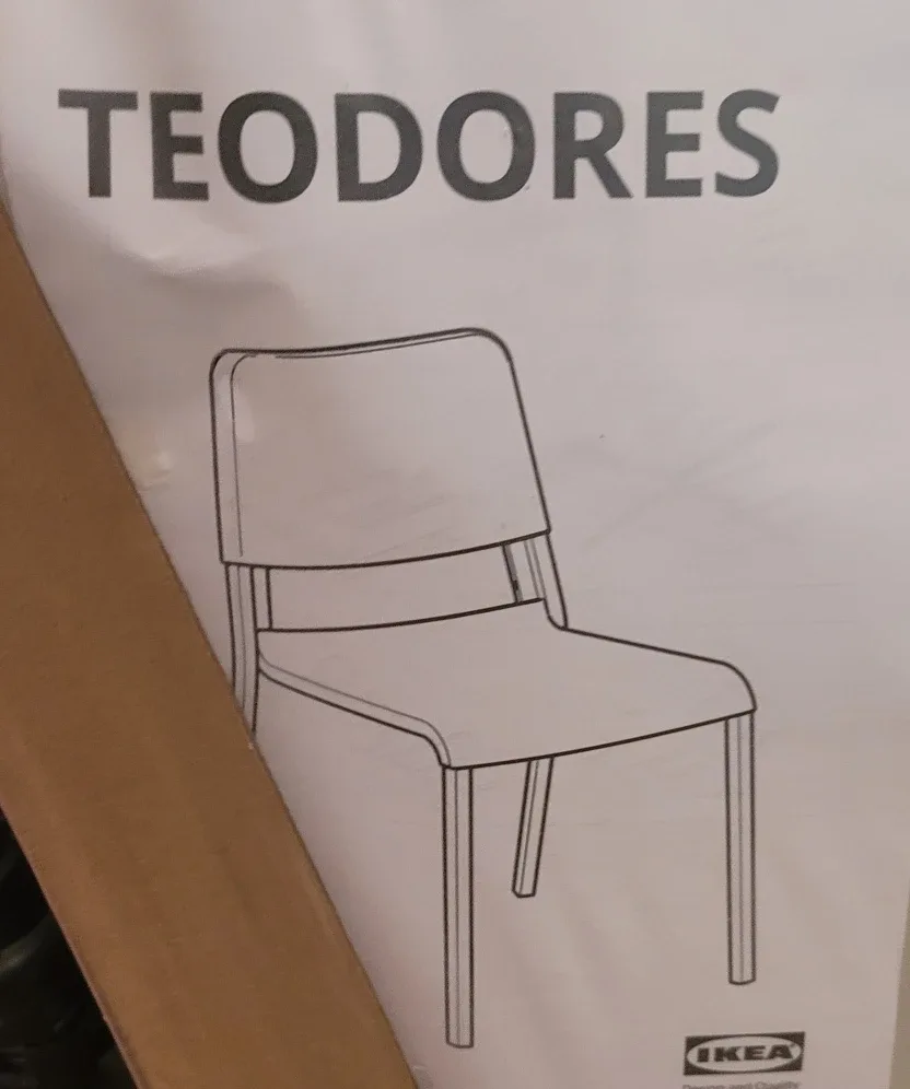 IKEA TEODORES Chair - white