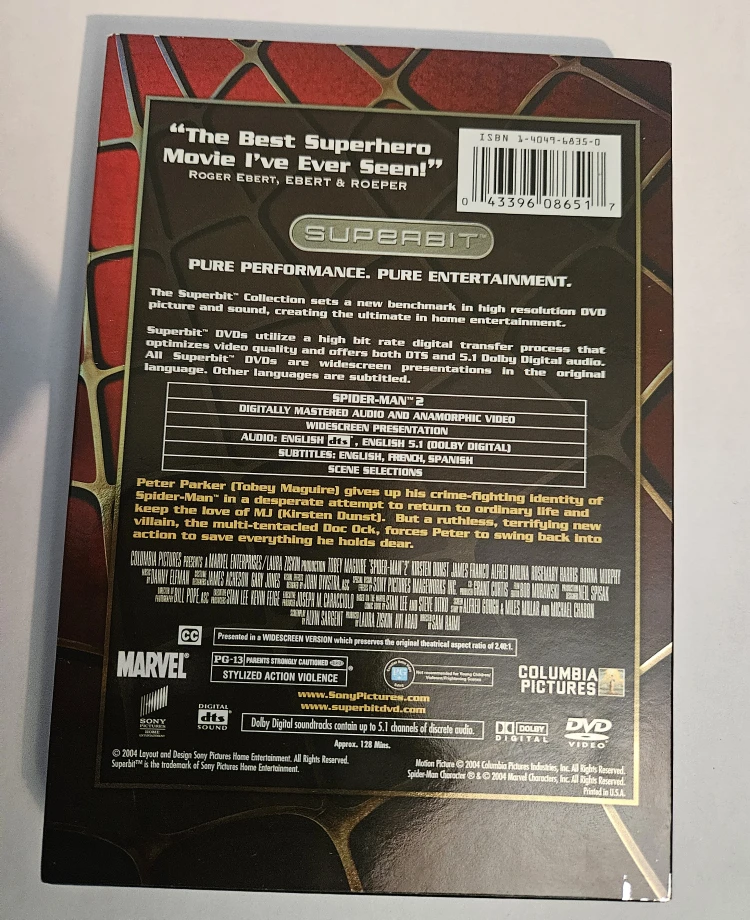 Spider-Man 2 Superbit DVD - photo 2