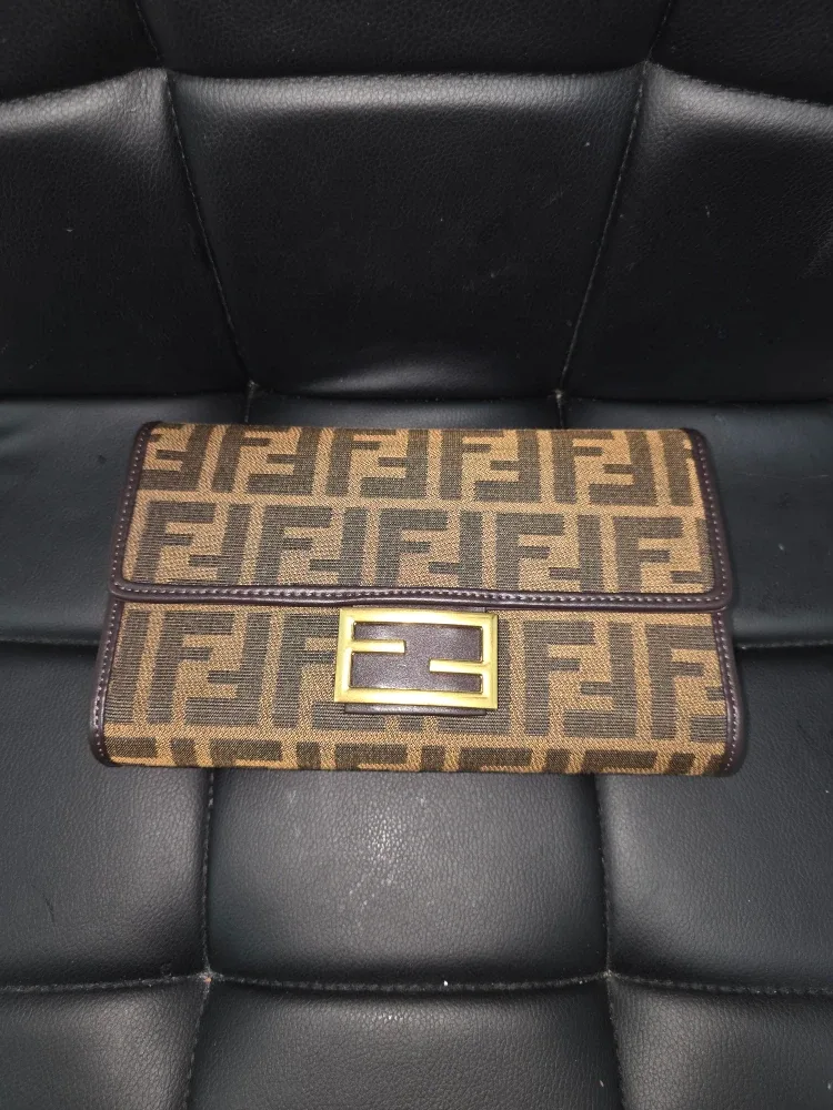Fendi Roma Brown Wallet on Chain