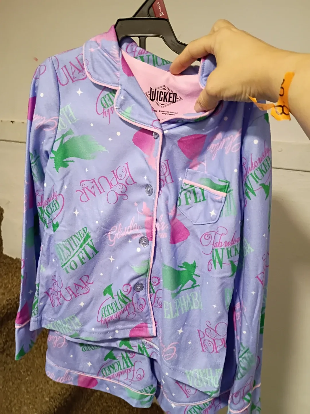 Wicked Pajama Set Size S/6-6X