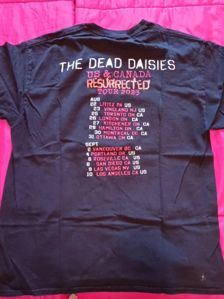 Band T-Shirt Europe Paul Gilbert Stryper Daisies Cure - photo 4