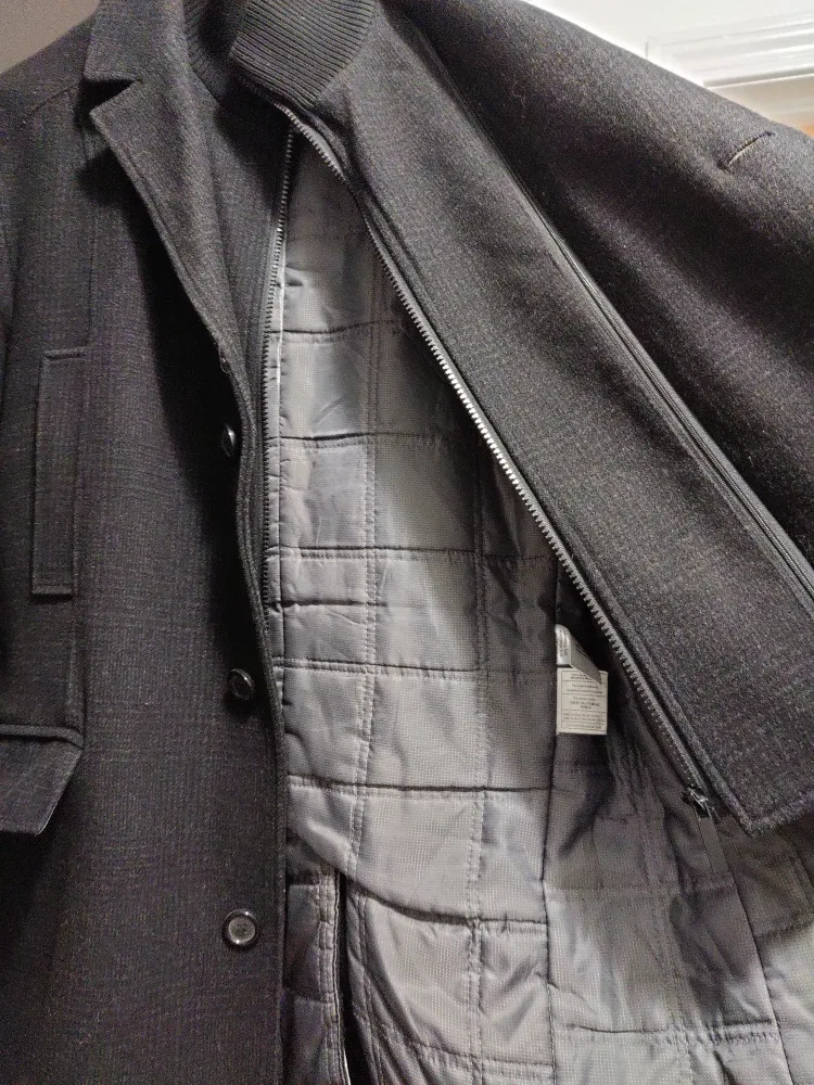 Alfred Sung Men's Wool Blend Coat Size 40 image indicator(2)