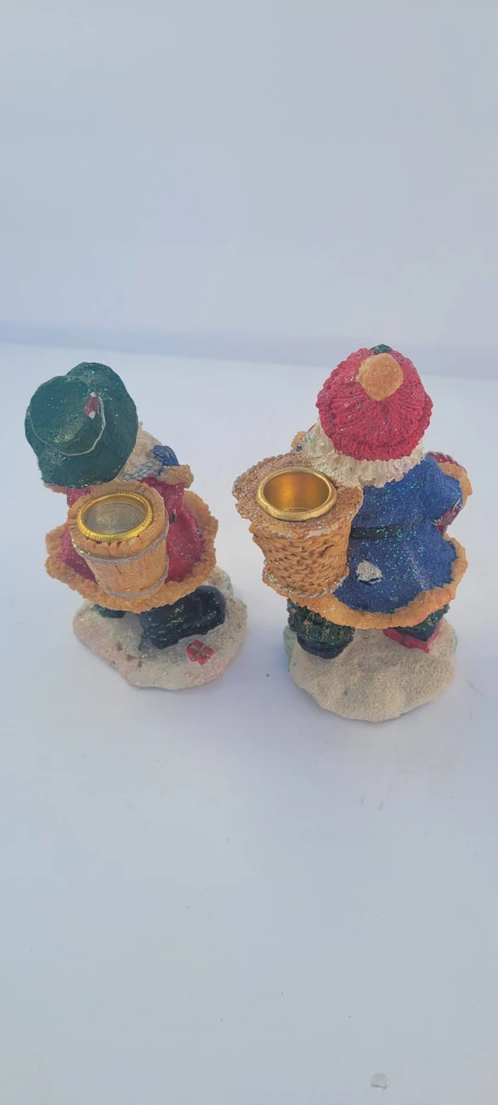 Santa Claus Candle Holder Figurines - photo 4