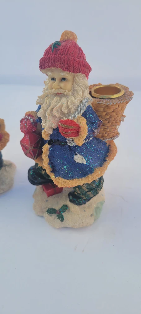 Santa Claus Candle Holder Figurines - photo 5