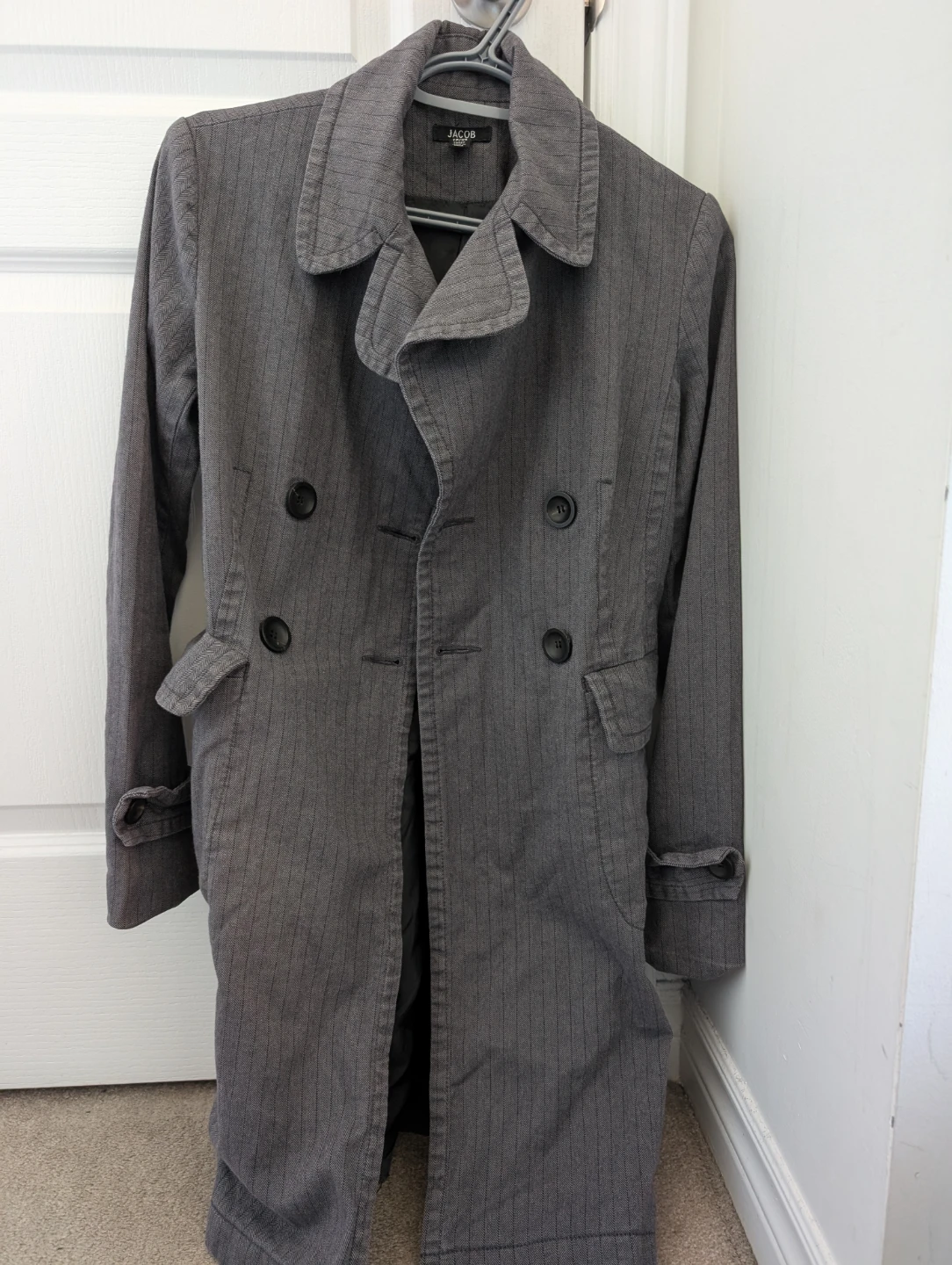 Jacob Grey Trench Coat - Size XS - photo 3
