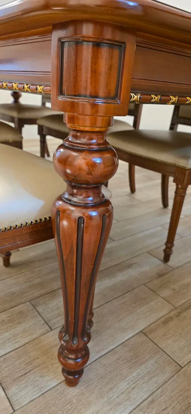 Dining Room Set. Dining Table Display Cabinet and Dining Chairs image indicator(3)