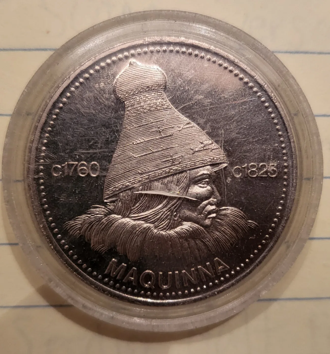 1977 British Columbia Nootka Dollar Coin image indicator(2)