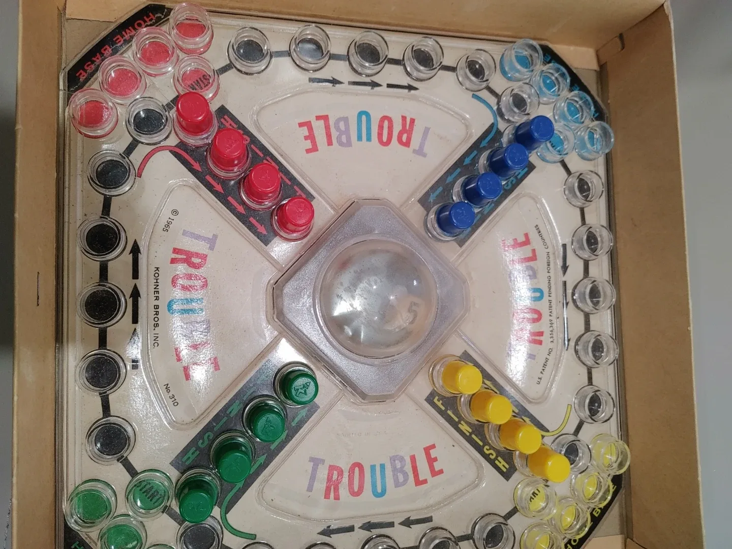 🧡ORIGINAL TROUBLE BOARD GAME FROM 1965! TOP CONDITION! image indicator(4)