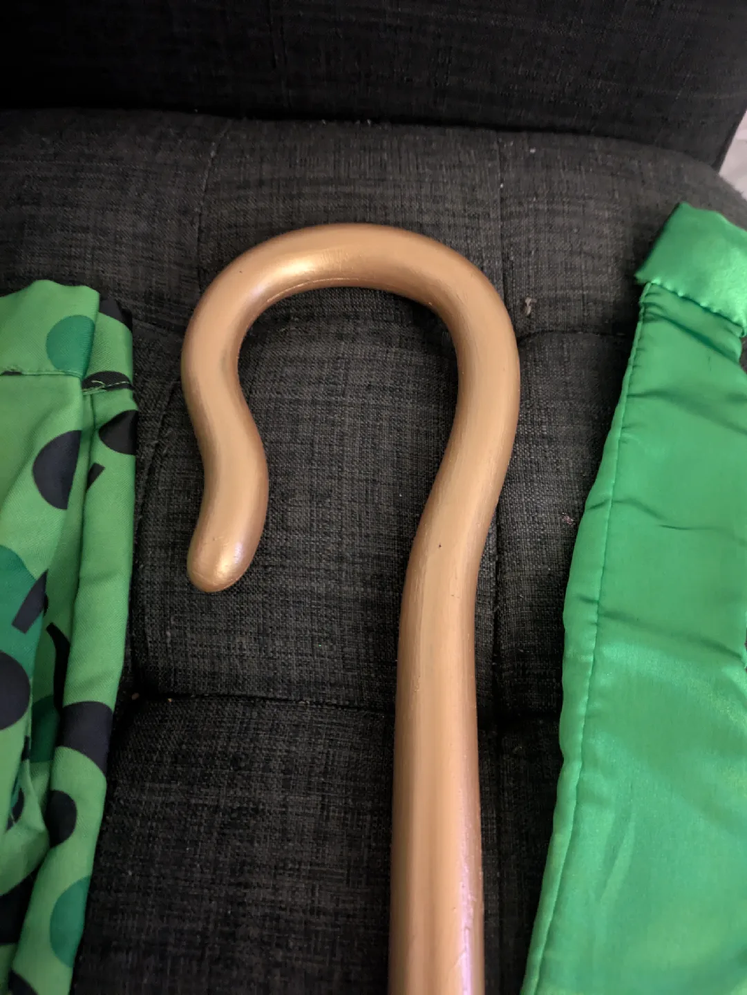 The Riddler Costume - Jacket, Pants, Hat, Cane, Tie Bow Tie image indicator(4)