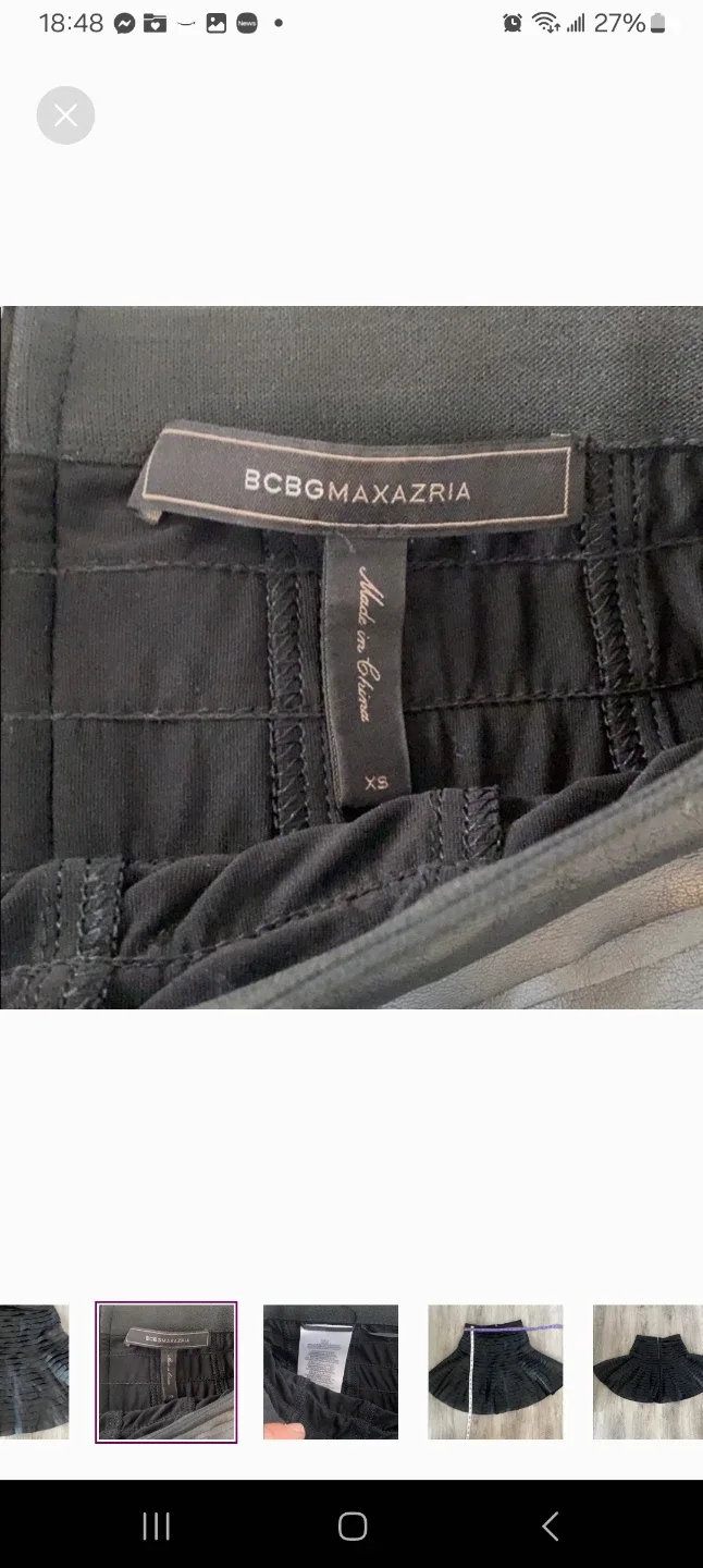 BCBGMAXAZRIA Black Skirt - Size XS image indicator(2)